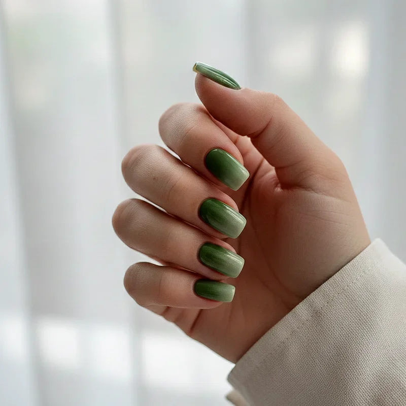Olive Green Nail Ideas