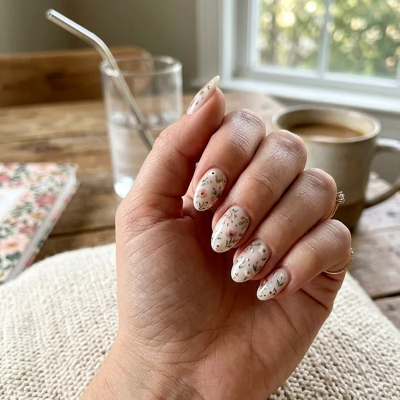 Short Almond Acrylic Nail Ideas