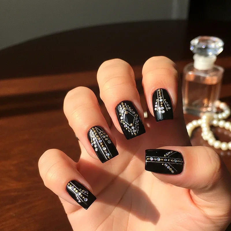 Rhinestone Nail Ideas