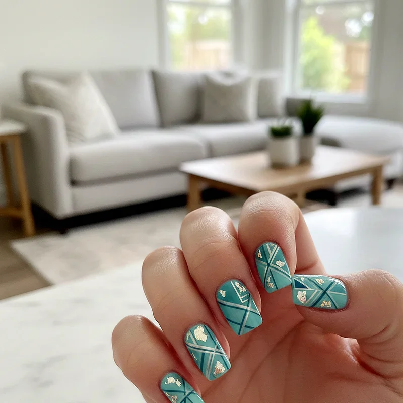 Aquamarine Nail Ideas