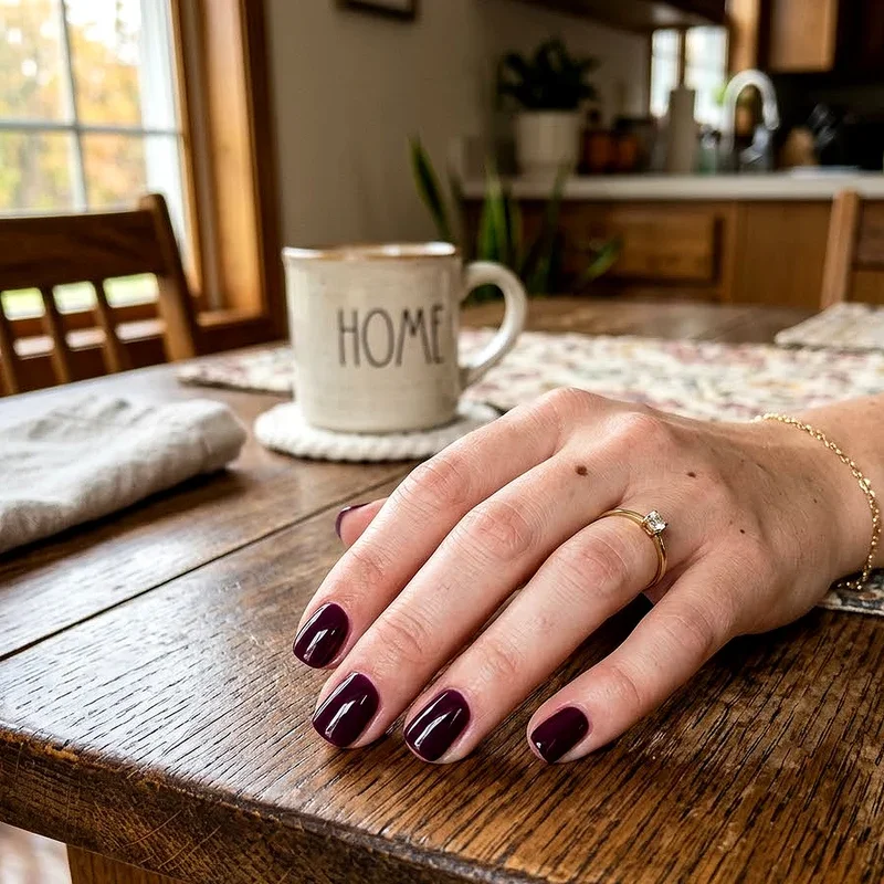 One-Color Short Nail Ideas