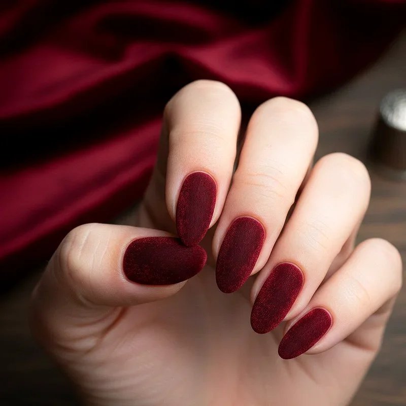 Dark Red Nail Ideas