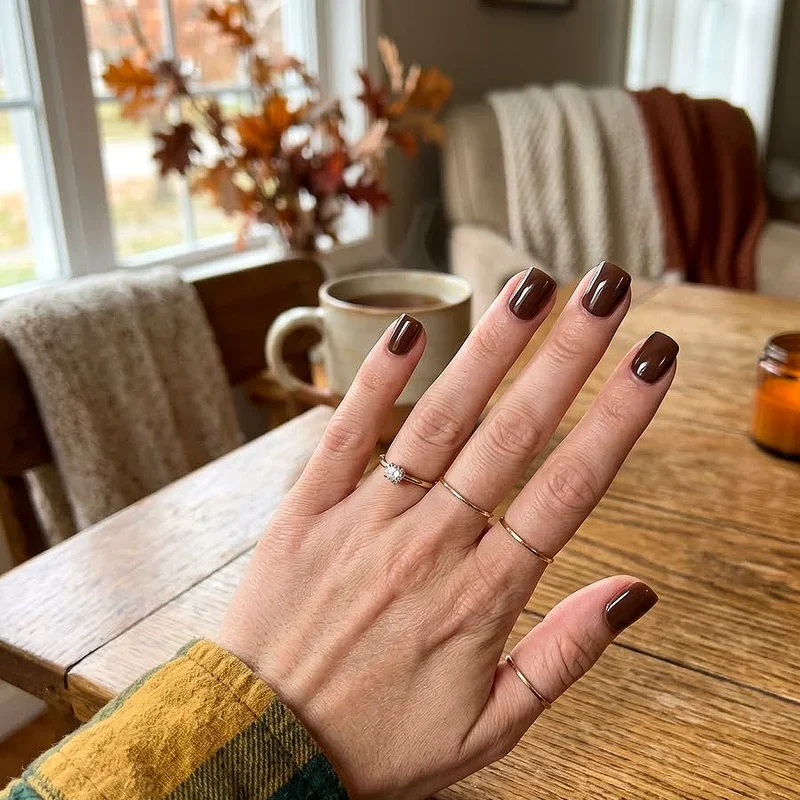 Short Square Fall Nail Ideas