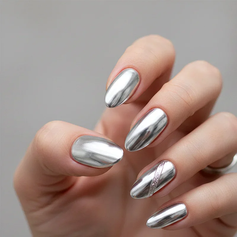 15 Silver Nail Ideas Perfect for Parties and Special Events