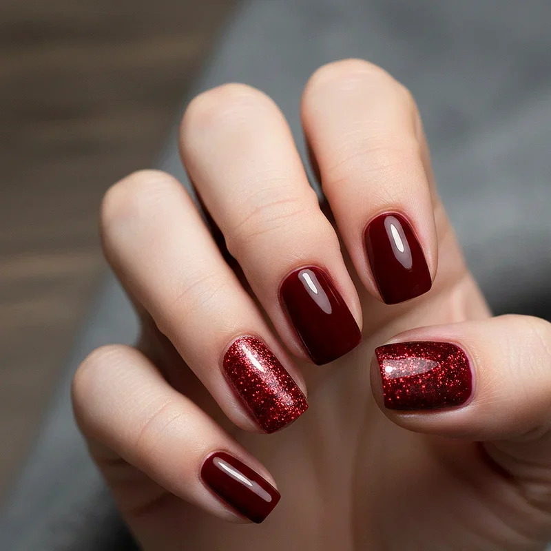 Dark Red Nail Ideas