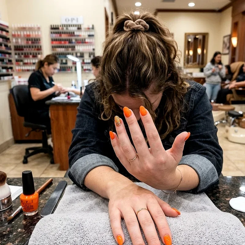 Bright Orange Nail Ideas