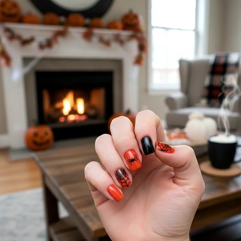 Halloween Dip Nail Ideas