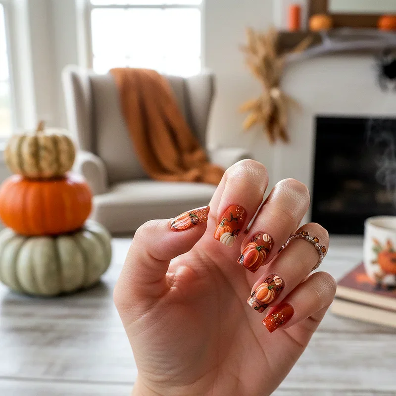 Halloween Dip Nail Ideas