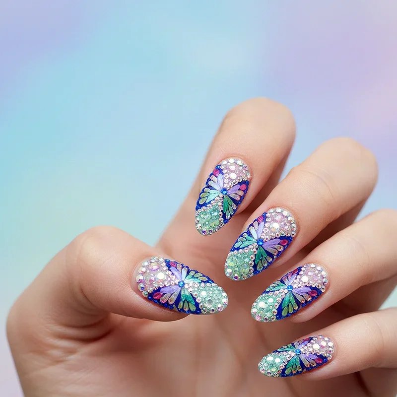Rhinestone Nail Ideas