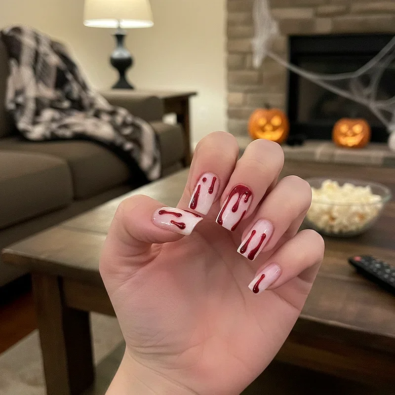 Halloween Dip Nail Ideas