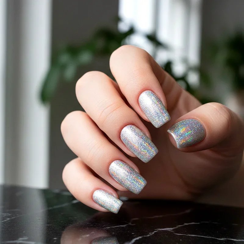 Holographic Nail Ideas