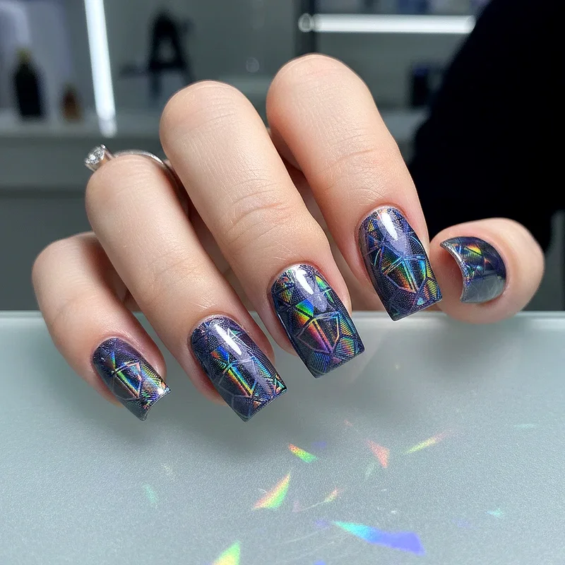 Holographic Nail Ideas