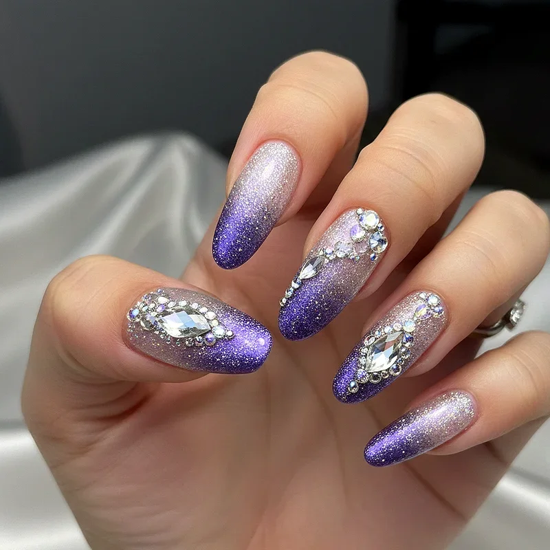 Rhinestone Nail Ideas