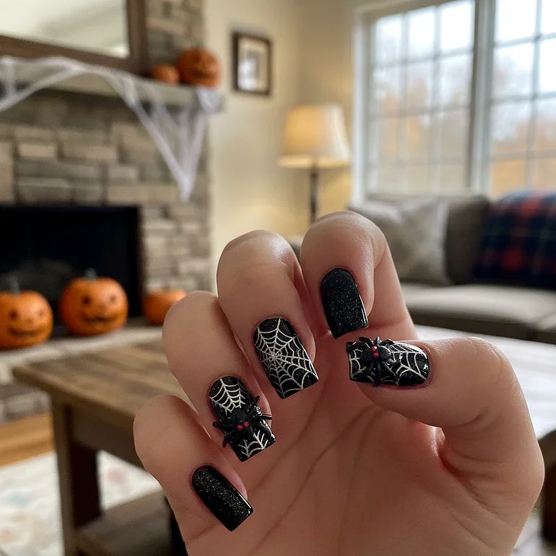 Halloween Dip Nail Ideas