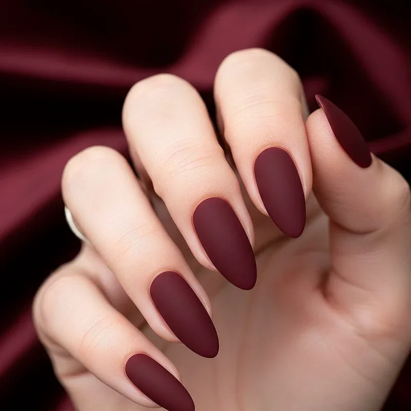 Dark Red Nail Ideas