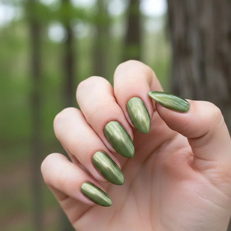 Army Green Nail Ideas