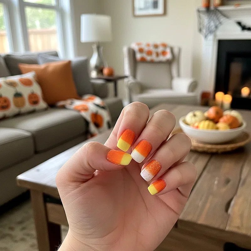 Halloween Dip Nail Ideas