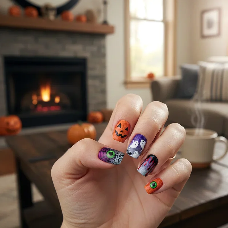 15 Halloween Dip Nail Ideas to Try This Spooky Season