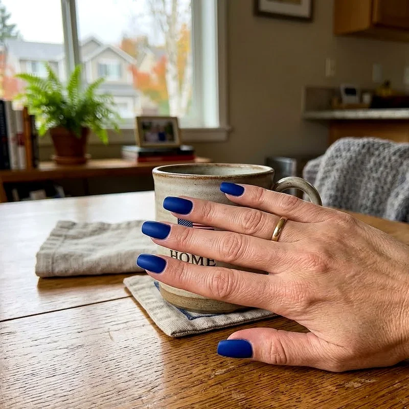 Cobalt Blue Nail Ideas
