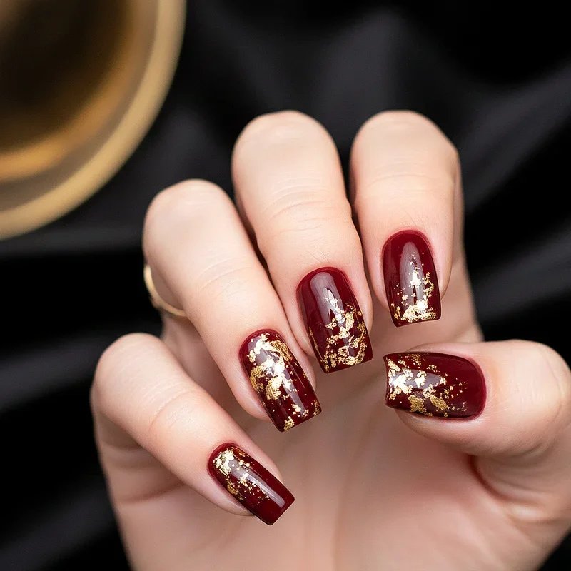 Dark Red Nail Ideas