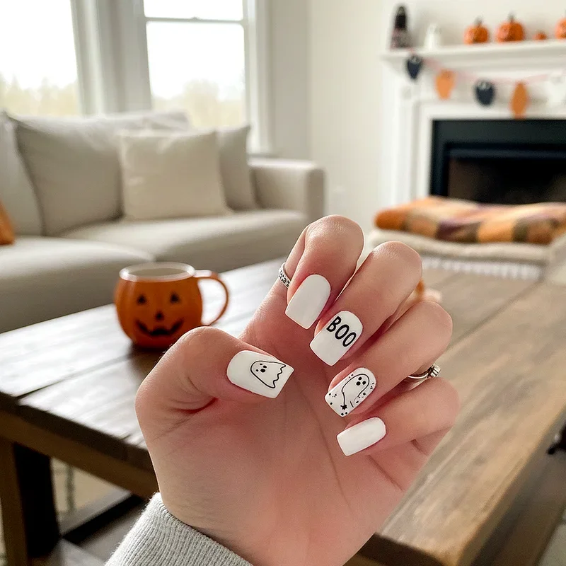 Halloween Dip Nail Ideas