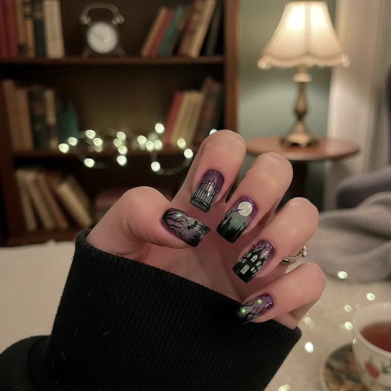 Beetlejuice Nail Ideas