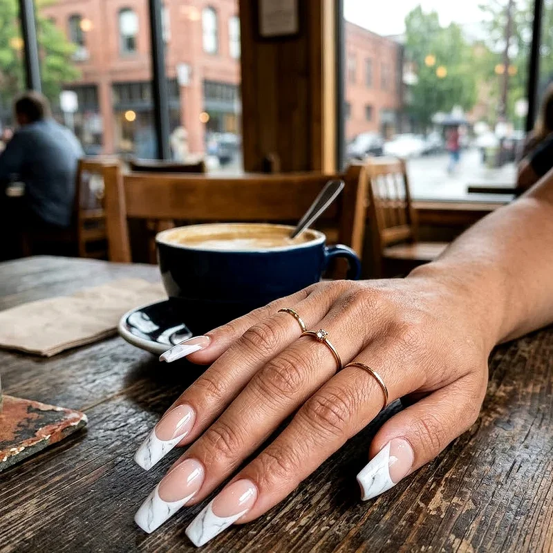 French Coffin Nail Ideas