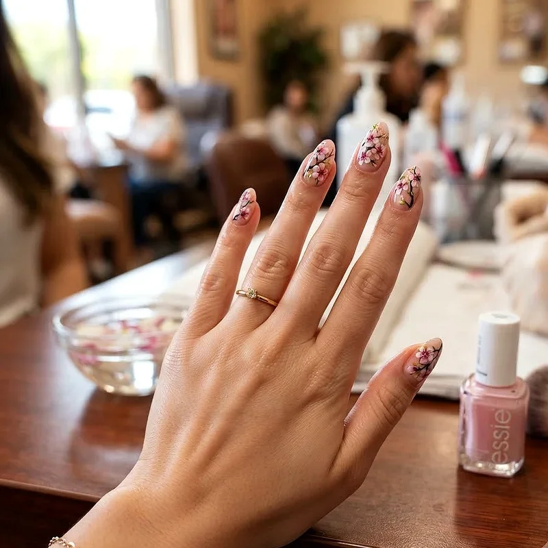 Cherry Blossom Nail Design Ideas