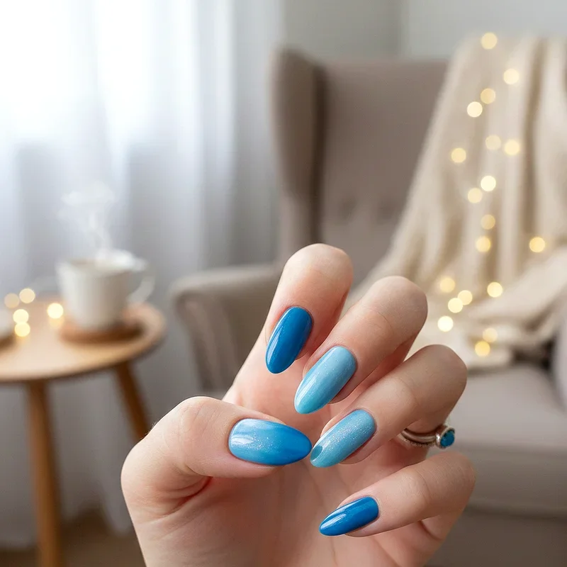 Blue Winter Nail Ideas