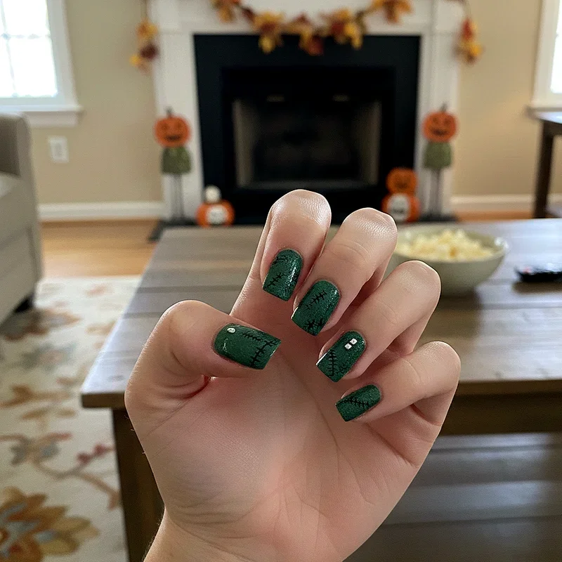 Halloween Dip Nail Ideas