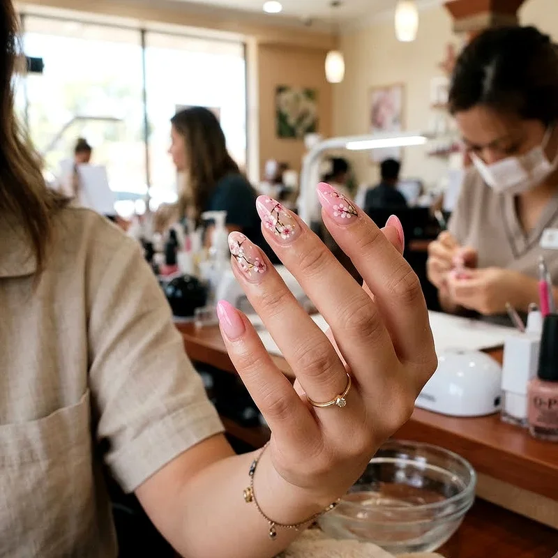 Cherry Blossom Nail Design Ideas
