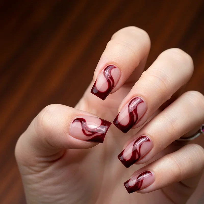 Dark Red Nail Ideas