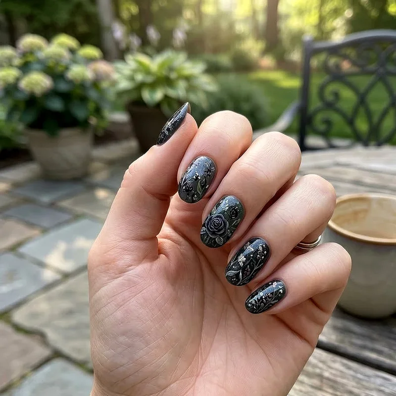 Dark Spring Nail Ideas