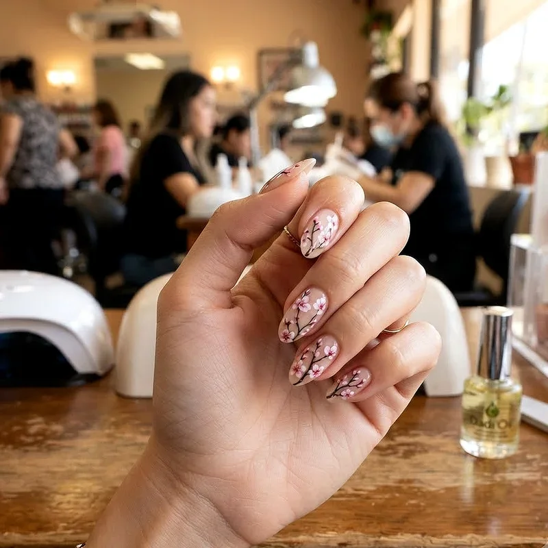 Cherry Blossom Nail Design Ideas