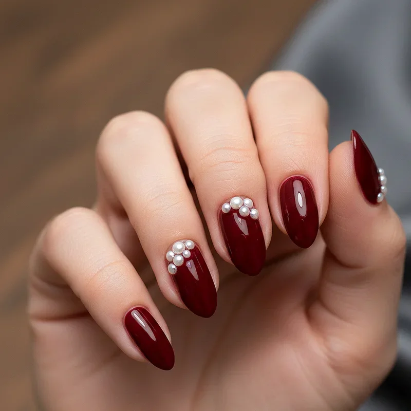 Dark Red Nail Ideas