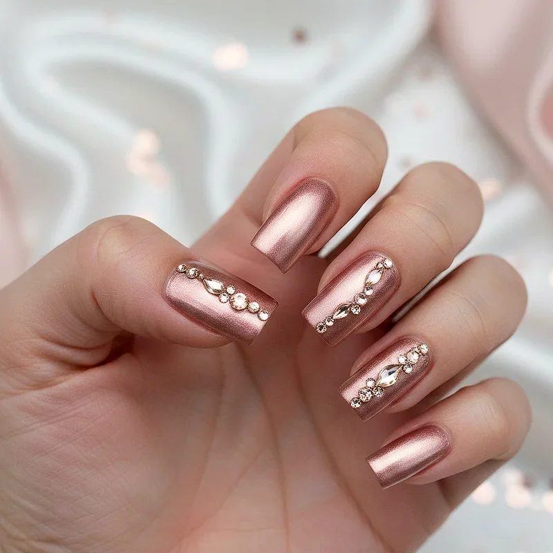 Rhinestone Nail Ideas