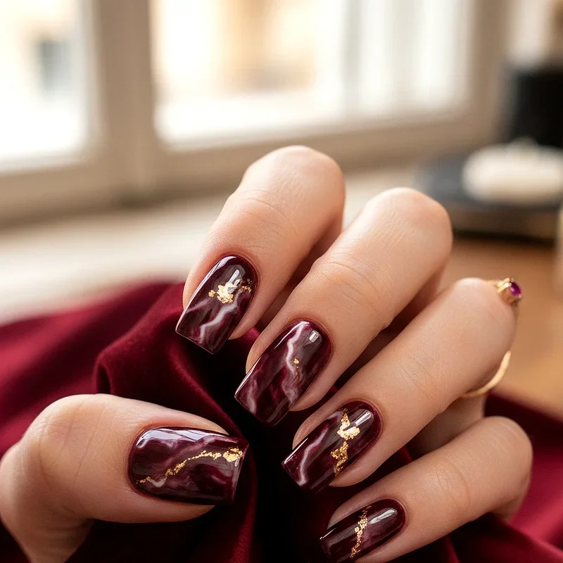 Burgundy Nail Ideas