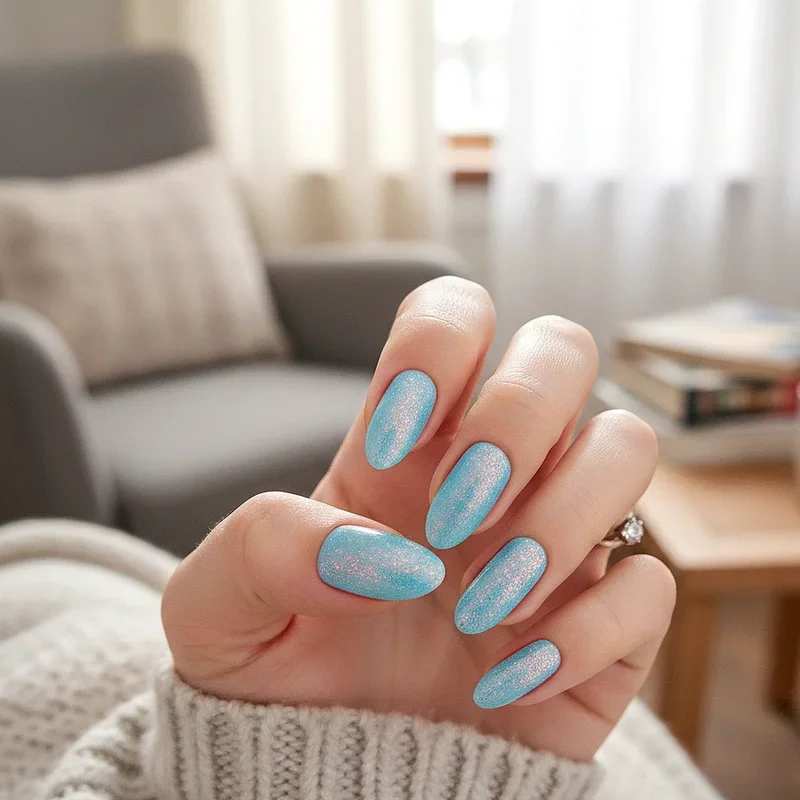 Blue Winter Nail Ideas