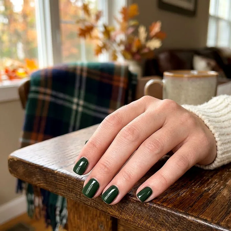 Short Square Fall Nail Ideas