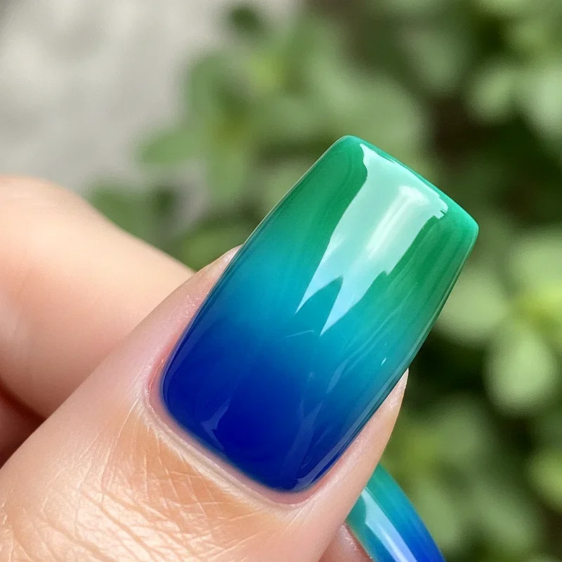 Blue and Green Nail Ideas