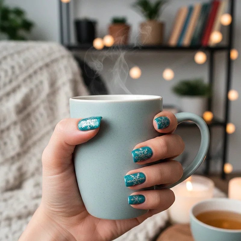 Blue Winter Nail Ideas