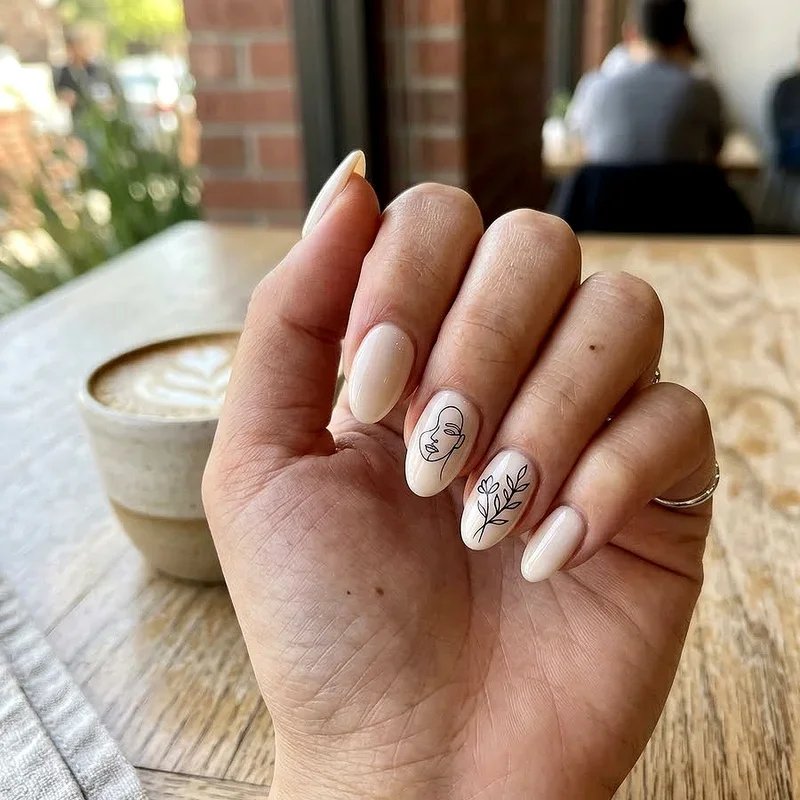 Short Almond Acrylic Nail Ideas