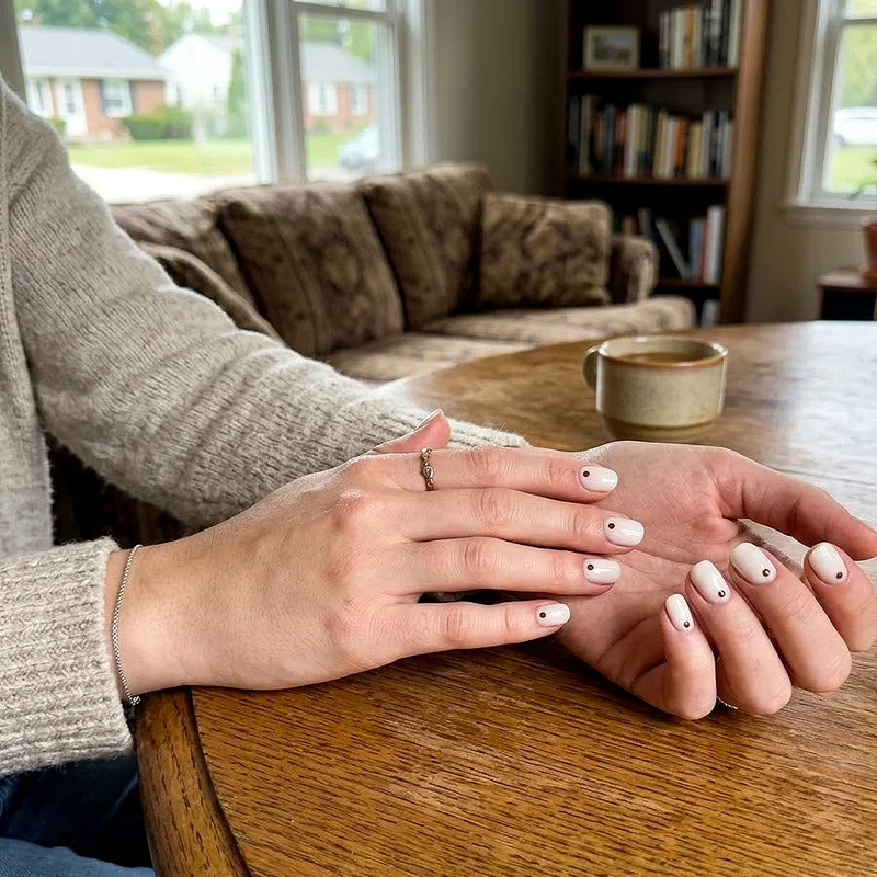 Brown and White Nail Ideas