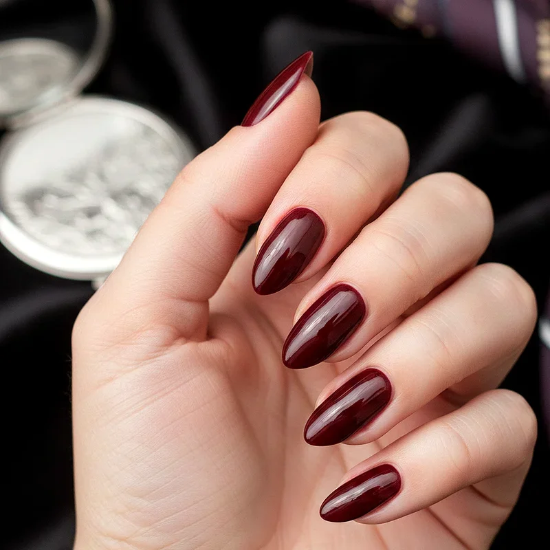 Dark Red Nail Ideas