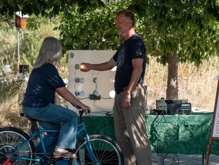 The Energy Bike and Heat Pump Demo! At Louisville Farmer’s Market.