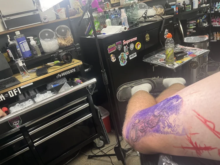 Tattoo by Allan Mandi from Kevin McCaffrey's Google review