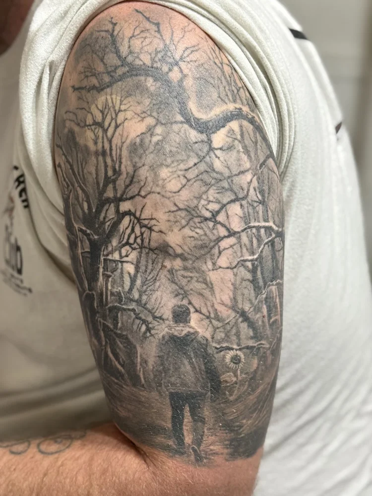 Tattoo by Allan Mandi from Eric Sowanick's Google review (photo 1 of 2)