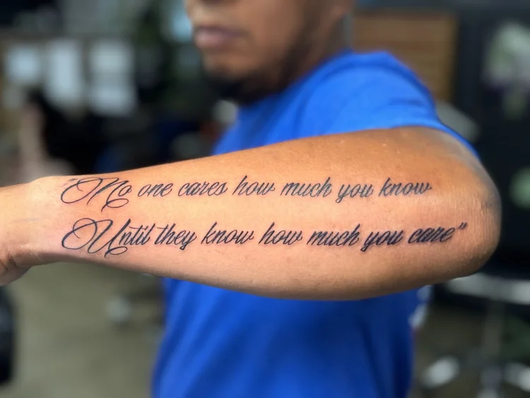 Tattoo by Allan Mandi from Matthew Woodall's Google review (photo 2 of 2)