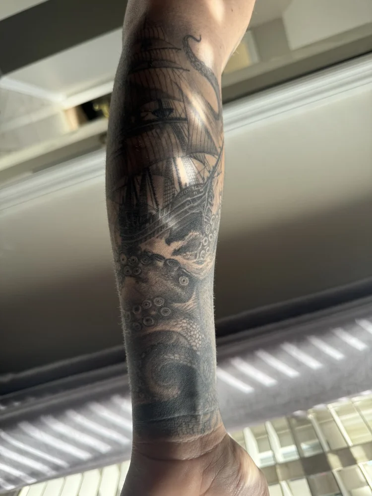 Tattoo by Allan Mandi from Southern Pistoleros's Google review (photo 2 of 3)