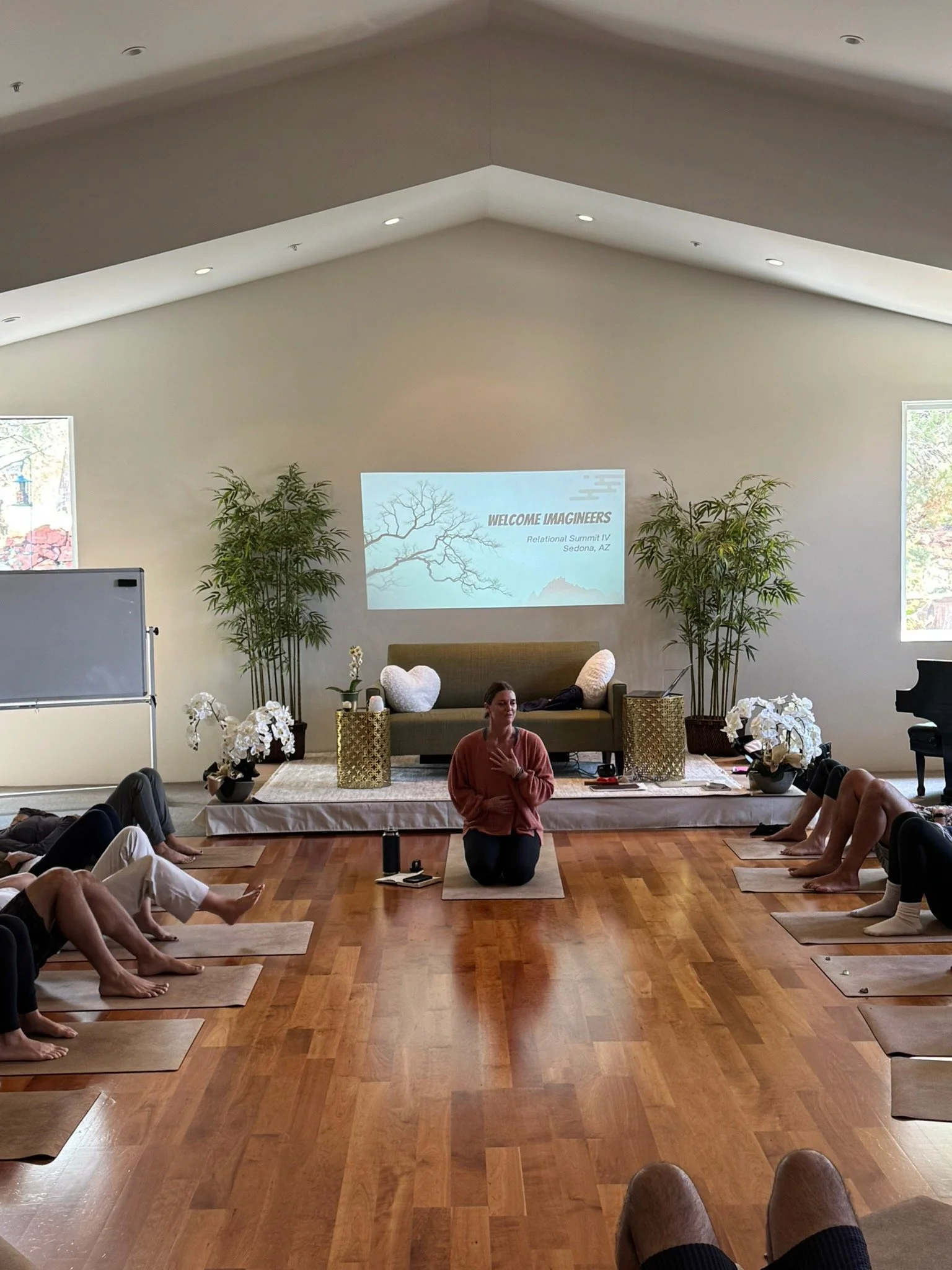 September 2025 - Teaching yoga at The Relational Summit hosted by Elizabeth Armstrong, MA, LMFT and Chris Hoff, PhD, LMFT in Sedona